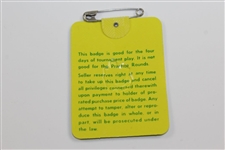 1980 Masters Tournament SERIES Badge #30033 - Hal Sutton Collection
