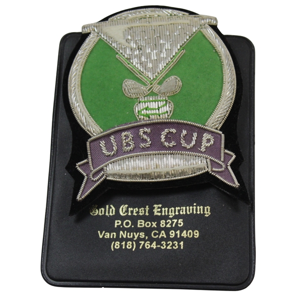 Hal Suttons Undated UBS Cup Crossed Clubs Crest