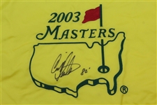 Craig Stadler Signed 2003 Masters Embroidered Flag with '82' JSA ALOA
