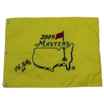 Bob Goalby Signed 2009 Masters Embroidered Flag with 68 JSA ALOA