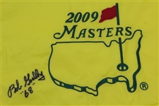 Bob Goalby Signed 2009 Masters Embroidered Flag with '68' JSA ALOA
