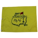 Charles Coody Signed 2007 Masters Embroidered Flag with 71 JSA ALOA