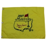 Tommy Aaron Signed 2007 Masters Embroidered Flag with 1973 JSA ALOA