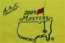 Ben Crenshaw Signed 2009 Masters Embroidered Flag with Years Won JSA ALOA