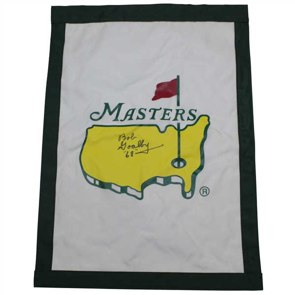 Bob Goalby Dual Side Signed Masters Garden Flag with Year Won JSA ALOA