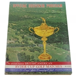 1963 Ryder Cup Matches at East Lake Country Club Official Program