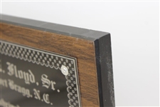 Ray Floyd's 1982 Carolinas Golf Hall of Fame Induction Plaque