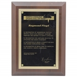 Ray Floyds 1981 North Carolina Sports Hall of Fame Appreciation Plaque