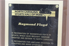 Ray Floyd's 1981 North Carolina Sports Hall of Fame Appreciation Plaque