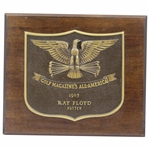 Ray Floyds 1985 Golf Magazines All-America Putter Award Winner Plaque