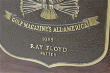 Ray Floyd's 1985 Golf Magazine's All-America Putter Award Winner Plaque