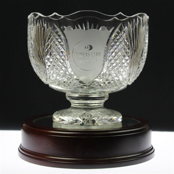 Champion Ray Floyds 1994 Diners Club Matches Cut Glass Trophy Bowl (with Dave Eichelberger)