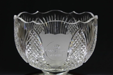 Champion Ray Floyd's 1994 Diners Club Matches Cut Glass Trophy Bowl (with Dave Eichelberger)