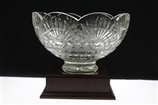 Undated Children of Maryville Appreciation Cut Glass Bowl Presented to Ray & Maria Floyd