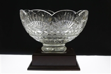 Undated Children of Maryville Appreciation Cut Glass Bowl Presented to Ray & Maria Floyd