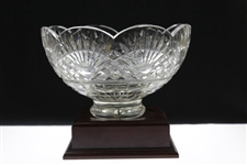Undated Children of Maryville Appreciation Cut Glass Bowl Presented to Ray & Maria Floyd