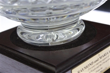 Undated Children of Maryville Appreciation Cut Glass Bowl Presented to Ray & Maria Floyd