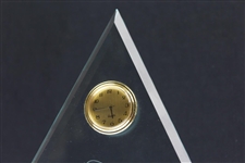 Ray Floyd's 1998 American Express Invitational Pro-Am Glass Clock Display Trophy