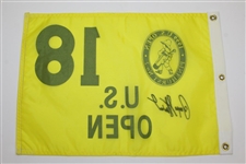 Payne Stewart Signed 1999 US Open at Pinehurst No. 2 Yellow Screen Flag JSA ALOA