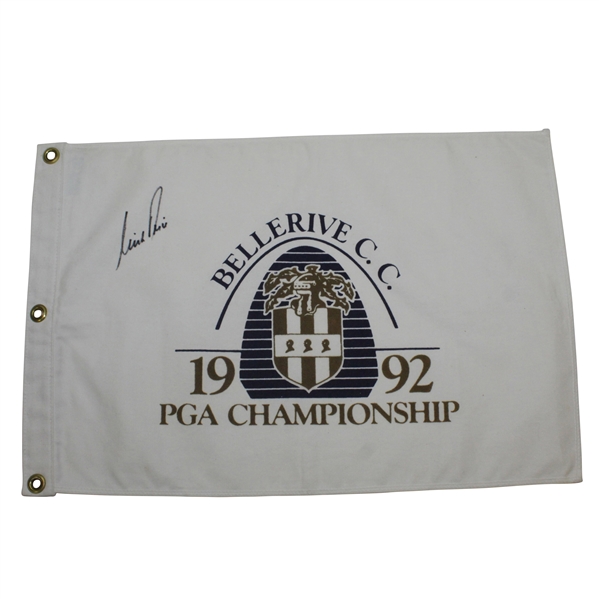 Nick Price Signed 1992 PGA Championship at Bellerive White Flag