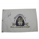 Nick Price Signed 1992 PGA Championship at Bellerive White Flag