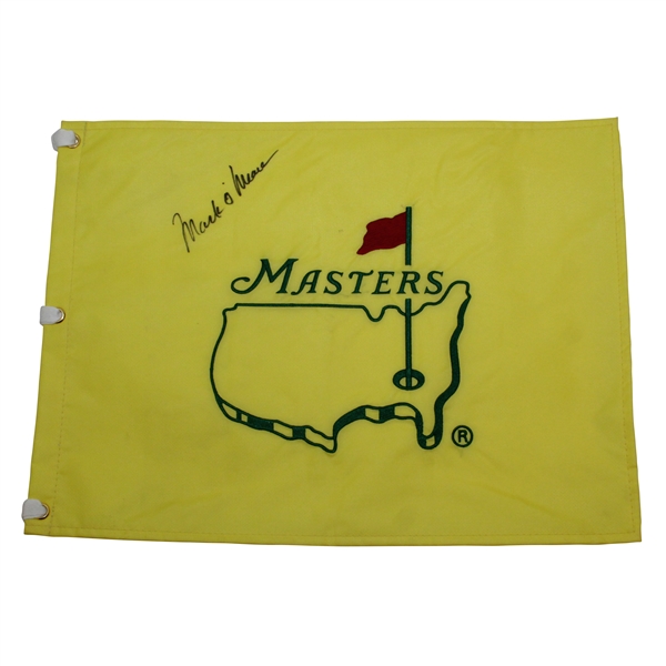 Mark OMeara Signed Undated Masters Tournament Embroidered Flag JSA ALOA