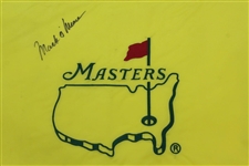 Mark O'Meara Signed Undated Masters Tournament Embroidered Flag JSA ALOA