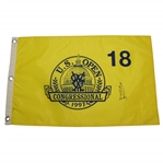 Ernie Els Signed 1997 US Open at Congressional Yellow Screen Flag JSA ALOA