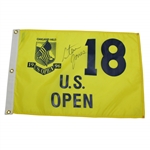 Steve Jones Signed 1996 US Open at Oakland Hills Yellow Screen Flag JSA ALOA