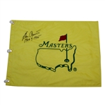 Ben Crenshaw Signed Undated Masters Embroidered Flag with Years Won JSA ALOA