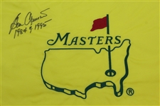 Ben Crenshaw Signed Undated Masters Embroidered Flag with Years Won JSA ALOA