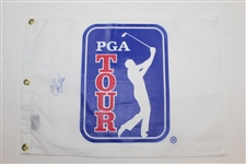 Luke Donald & Three(3) others Signed PGA Tour White Screen Flags JSA ALOA