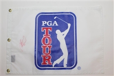 Lee Westwood & Five(5) others Signed PGA Tour White Screen Flags JSA ALOA