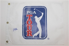 Lee Westwood & Five(5) others Signed PGA Tour White Screen Flags JSA ALOA