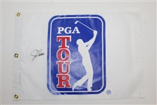 Lee Westwood & Five(5) others Signed PGA Tour White Screen Flags JSA ALOA