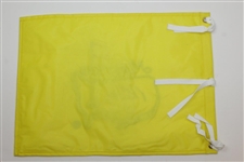 Nick Faldo Signed Undated Masters Tournament Embroidered Flag JSA ALOA