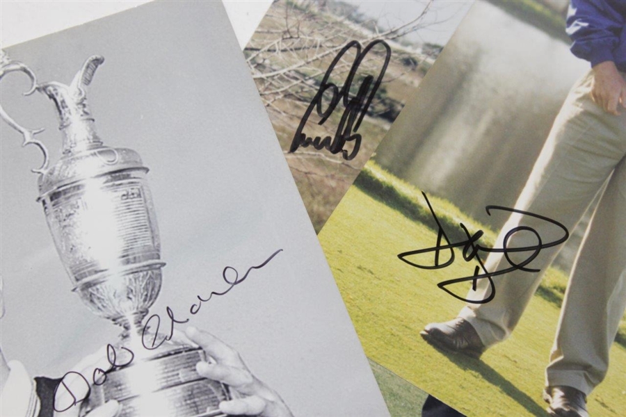 Open Champions Bob Charles, David Duval, & Ernie Els Signed Golf Photos JSA ALOA