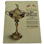 1965 Ryder Cup Official at Royal Birkdale Golf Club Souvenir Program 