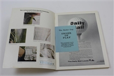 1965 Ryder Cup Official at Royal Birkdale Golf Club Souvenir Program 