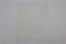 1974 F.M. Bird Signed Letter To Bill Gaston From Robert T. Jones Law Office JSA ALOA