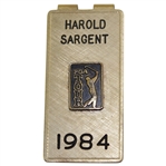 Harold Sargents 1984 PGA Tour Money Clip