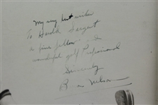 Byron Nelson Signed 16x20 to Harold Sargent with Inscription - Framed JSA ALOA