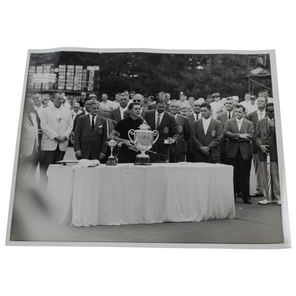 Gary Player Accepting 1962 Wanamaker Trophy Bill Mark Photo