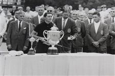 Gary Player Accepting 1962 Wanamaker Trophy Bill Mark Photo