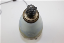Antique Pottery Bullet Shaped Golf Themed J. Ferreri Hand Painted Lamp/Vase