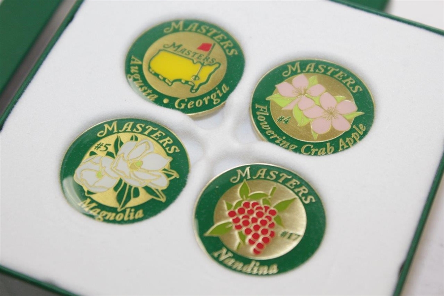 Masters Set Of 4 Hole Name Ballmarkers 