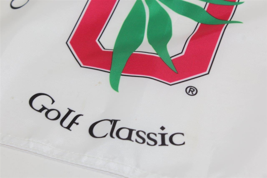 Jim Tressel Signed Ohio State 'OSU Alumni Club of Central Florida' Golf Classic Flag