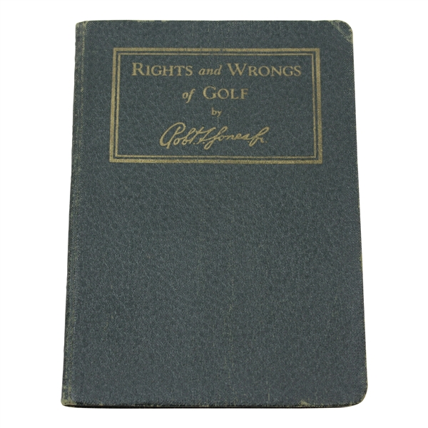 1935 'Rights And Wrongs Of Golf' by Bobby Jones