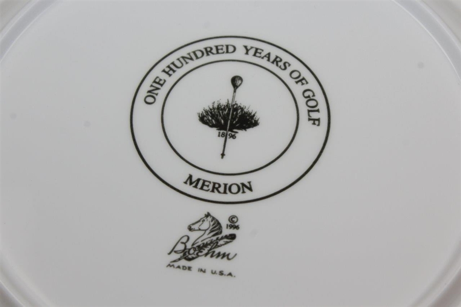 Boehm 12 Merion Golf Club 100th Anniversary Plate