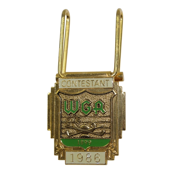 Ed Fiori's 1986 WGA Championship Contestant Badge/Clip